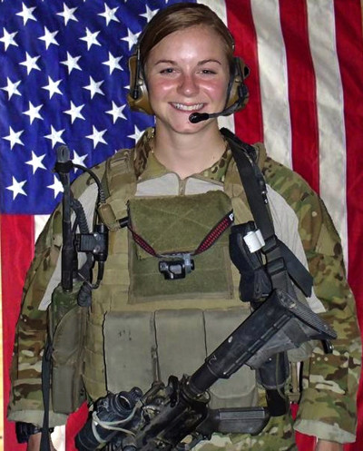 North Carolina National Guard Follow 1LT Ashley White-Stumpf 1st Lt. Ashley White, 24, was assigned to the 230th Brigade Support Battalion, 30th Heavy Brigade Combat Team, North Carolina National Guard, Goldsboro, N.C., and attached to a joint special operations task force as a Cultural Support Team member. She was killed October 22, 2011, during combat operations when the assault force triggered an improvised explosive device near Kandahar Province, Afghanistan. (Photo via U.S. Army Special Operations Command)